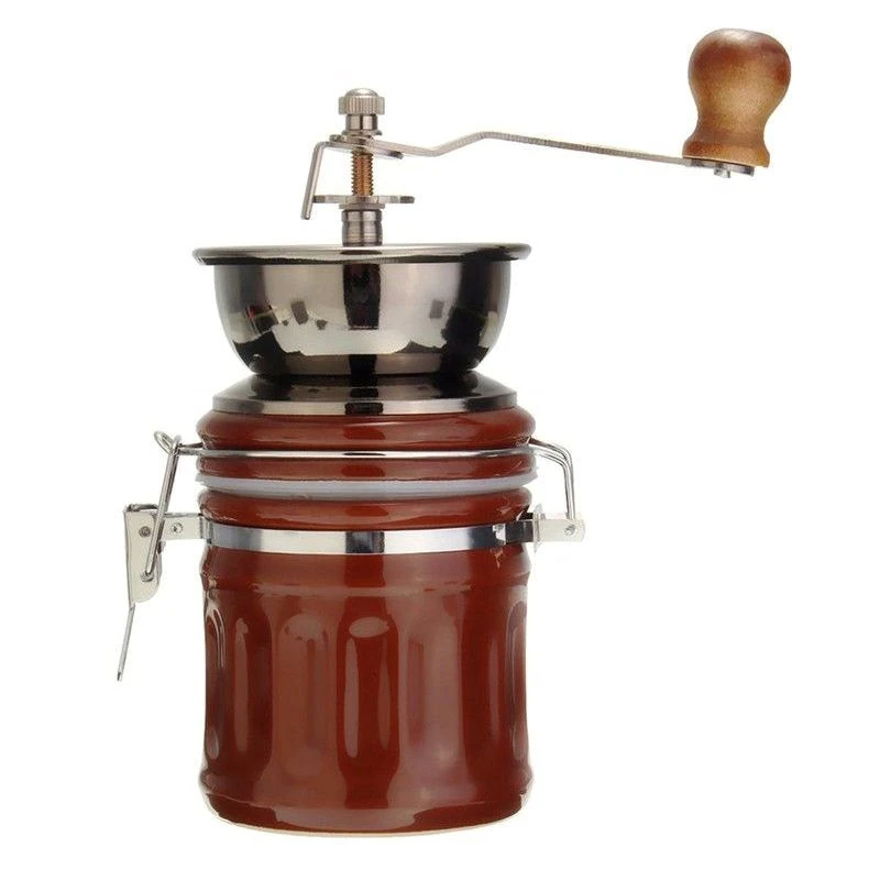 

Vintage Stainless Steel Ceramic Hand Coffee Bean Grinder Nut Grinding Hand Grinding Tool