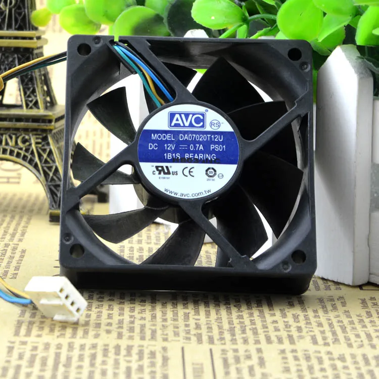 DA07020T12U 7020 12V 0.7A 7 см 4 провода защиты электродвигателя Вентилятор охлаждения