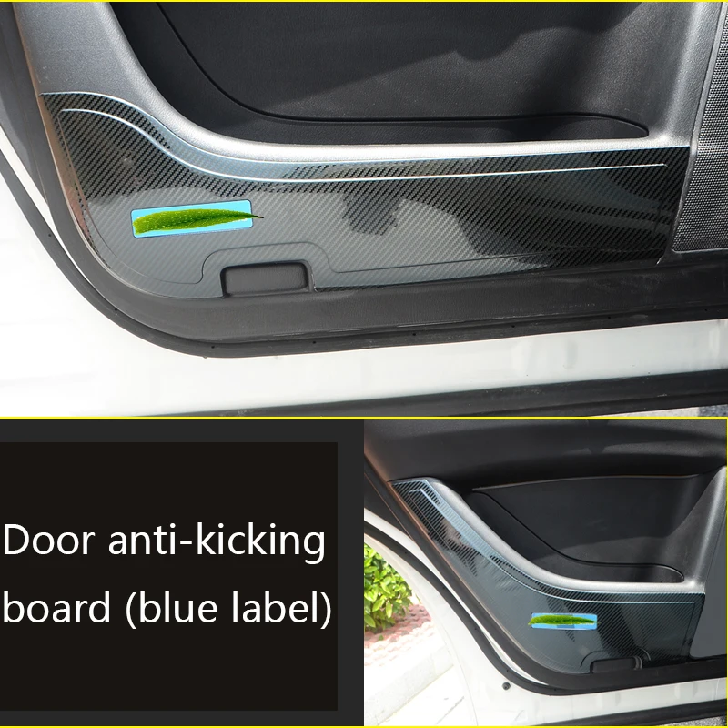 Suitable for Nissan patrol y62 door anti-kick pad protective cover anti-kick board Adhesive paper stainless steel accessories - Название цвета: A