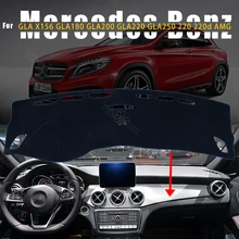 Cubierta protectora para salpicadero de Mercedes Benz GLA X156, GLA180, GLA200, GLA220, GLA250 220, AMG