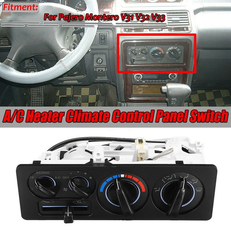

New Master Fresh Air A/C Heater Climate Control Panel Switch for Mitsubishi Pajero Montero V31 V32 V33 MB657317