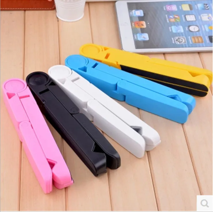 

EGECD Universal Foldable Phone Stand Holder For iPhone Samsung Xiaomi Colorful V Shaped Smartphone Tablet PC Desktop Holder