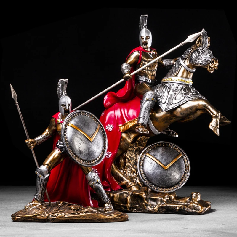 Ретро спартанская модель древнего римского декора Статуэтка из смолы украшение