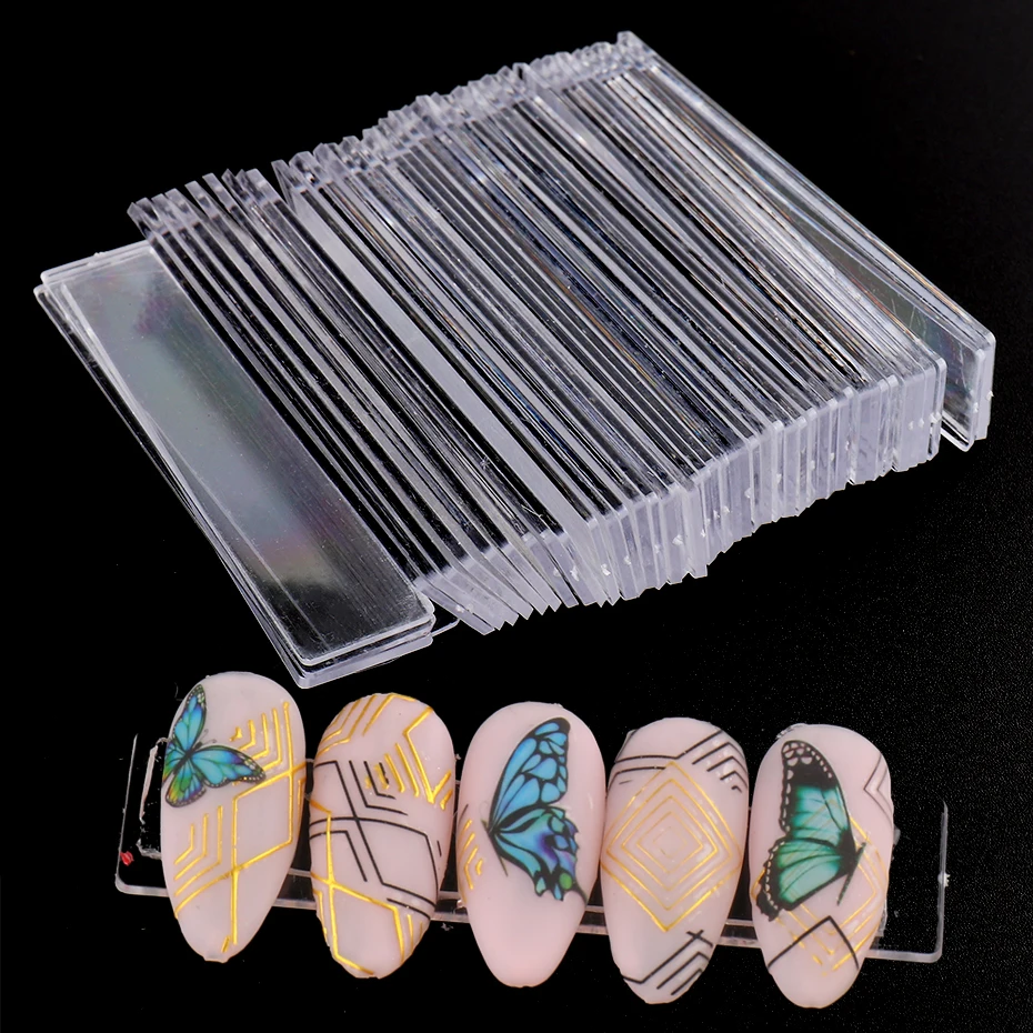 Fake Nail Art Tips Display Stand Holder False Nails Practice Tools Showing Gel Polish Color Board Manicure Equipment BE151-1 |