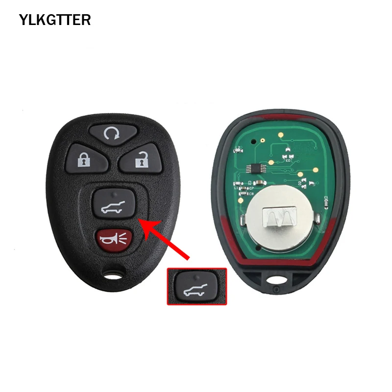 YLKGTTER популярный автомобильный ключ с 5 кнопками для Chevrolet Suburban Tahoe GMC Yukon Cadillac Escalade FCCID: OUC60270 315 МГц