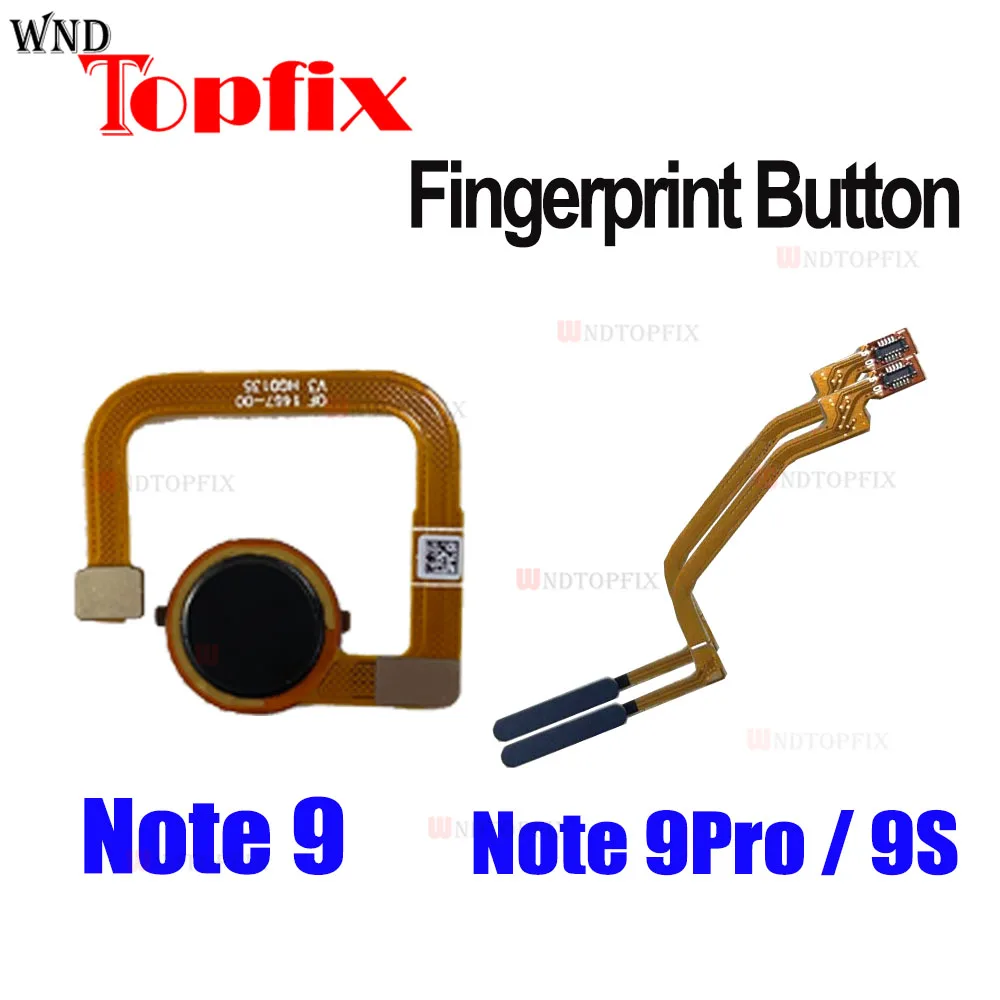 

For Xiaomi Redmi Note 9 Pro Home Button Fingerprint Ribbon Identification Sensor Flex Cable Redmi Note 9S Fiingerprint Cable