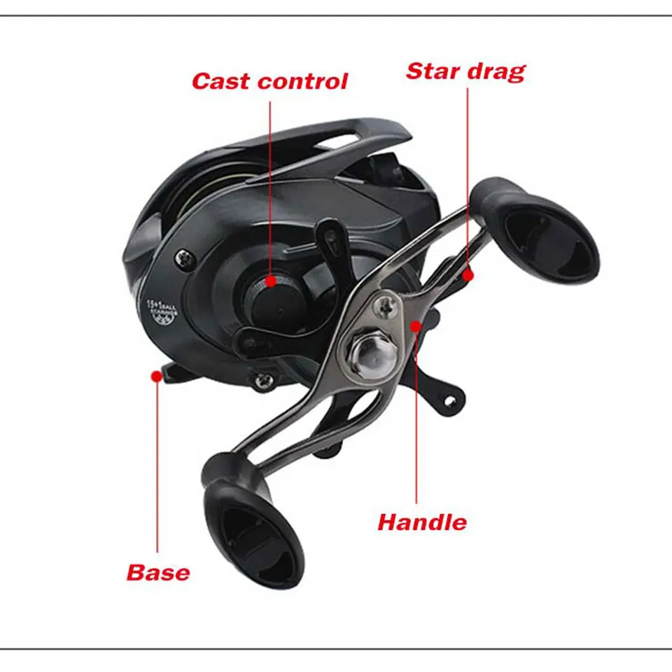 катушка рыболовная Однопрофильная МУЛЬТИПЛИКАТОРНАЯ Рыболовная baitcast 7 1: 1