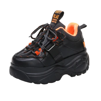 

Women Platform Sneakers Winter Keep Warm Lace-up Shoes Fashion High Top Casual Shoes Thick Sole Sneakers Woman Deportivas Mujer