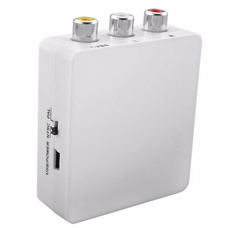 Мини HDMI к RCA Композитный Видео Аудио AV адаптер конвертер адаптер 720P 1080P