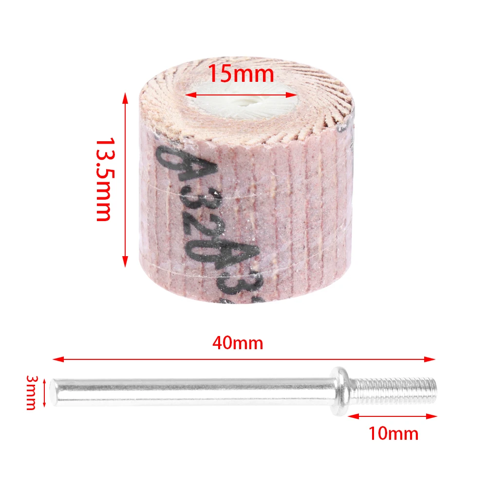 10 шт. Лоскутные колеса Песочная щетка шлифовальные диски Шлифовальная головка