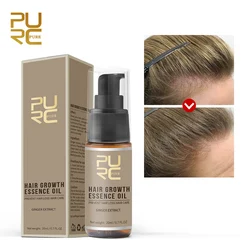 PURC Ginger Hair Growth Oil Prevent Hair Loss Promote Hair Follicle Growth Blood Circulation Hair Regeneration Essential Oil