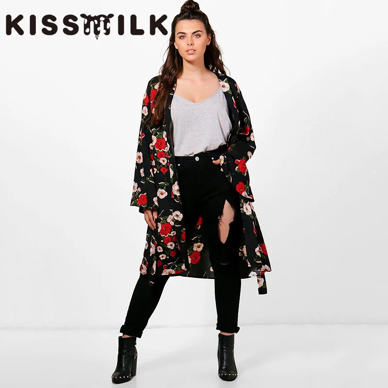 

Kisilk WOMEN'S Dress Casual Retro Printed Waist Lace-up Mid-length Cardigan