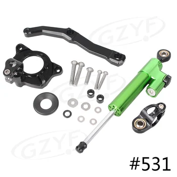 

For Kawasaki Z1000 2010 2011 2012 2013 Aluminum Alloy CNC Steering Damper Satety Control Stabilizer w/ Bracket Mounting Kit