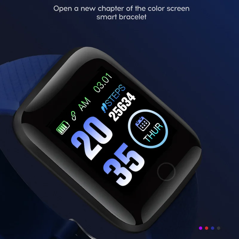 Z4 Digital Smart Sport Watch 116 Plus schermo a colori esercizio frequenza  cardiaca monitoraggio della pressione sanguigna Bluetooth In magazzino  dropshipping - AliExpress