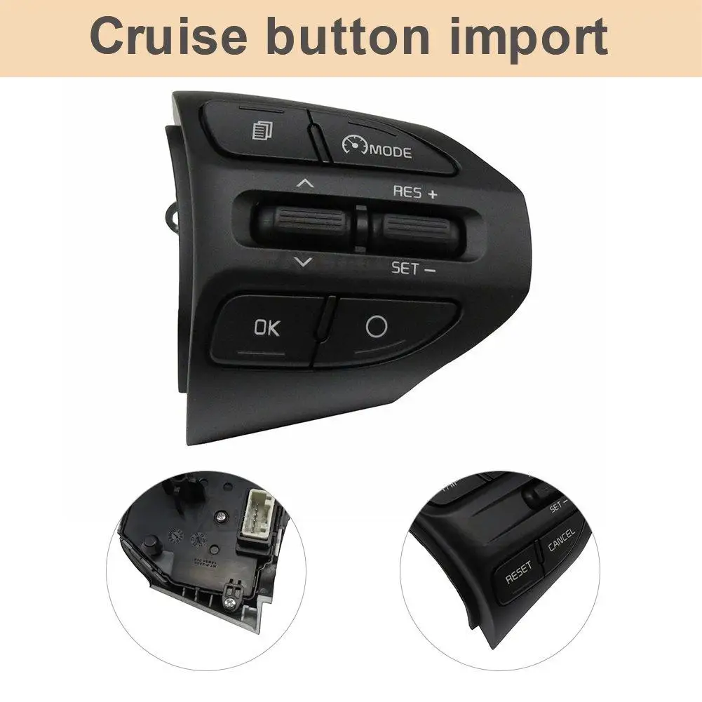 

Steering RH Remote Cruise Control Switch For KIA K2 RIO 2017 2018 RIO X LINE Buttons Bluetooth Phone Cruise Control Volume