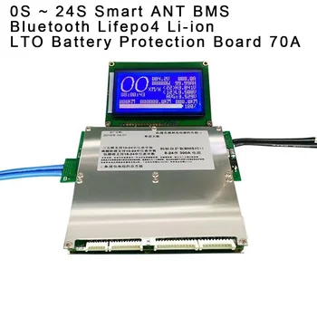 

10S ~ 24S Smart ANT BMS Bluetooth Lifepo4 Li-ion LTO Battery Protection Board Car Replacement Accessories