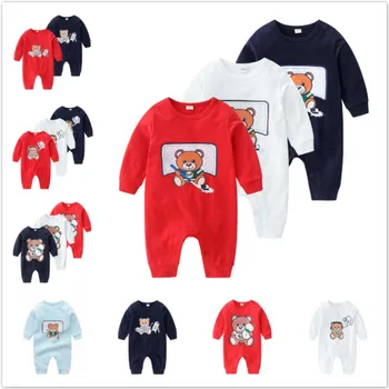 

Spring Autumn Fashion Baby Boys Clothes Long Sleeve Baby Rompers Newborn Cotton Girls Clothing Toddler Jumpsuits Infant Clothing