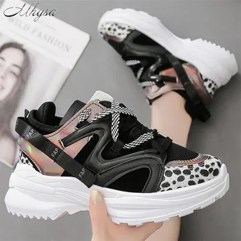 

Mhysa 2020 Spring Chunky Sneakers Women Fashion Platform Shoes Vulcanize Shoes Women Casual Krassovki Female Trainers Dad Shoes