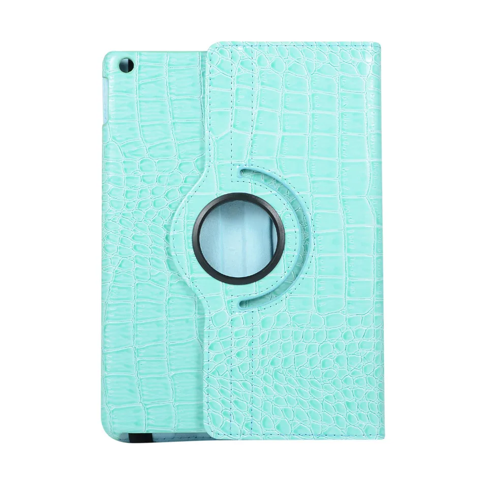 Sky Blue Для iPad 10,2 чехол на 360 градусов вращающийся крокодиловый узор смарт-чехол для iPad 7 7th Gen A2197 funda Чехол подставка оболочка Капа - Цвет: Sky Blue