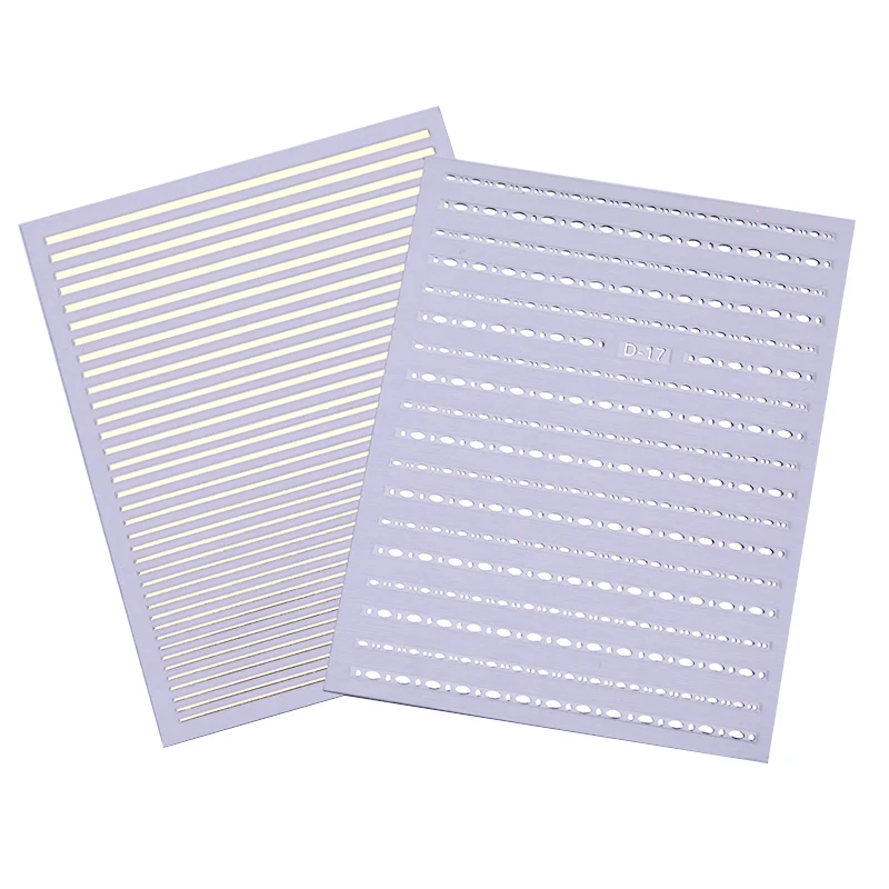 

1 Sheet 3D Nail StickerGold Silver Stripe Lines Nails Transfer Stickers Adhesive Striping Tape DIY Nail Art Decals Decorations