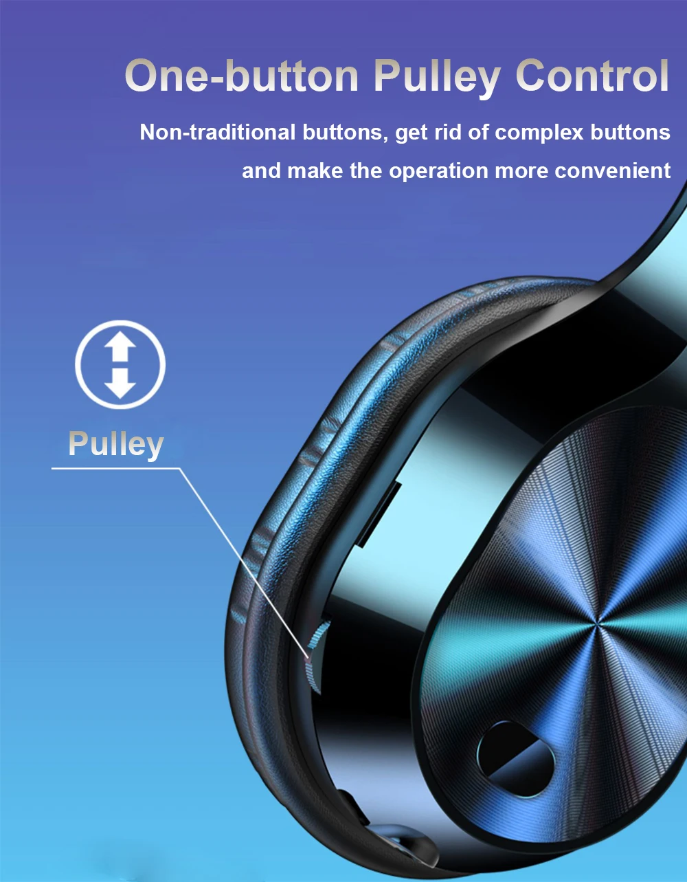 Bluetooth Wireless Earphone Foldable Wireless Headphone Stereo Sound Wired Earbuds Gaming Headsets With Microphone For PC Laptop