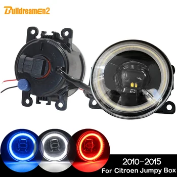 

Buildreamen2 For Citroen Jumpy Box Car H11 LED Fog Light Lens Angel Eye Daytime Running Light 12V 2010 2011 2012 2013 2014 2015