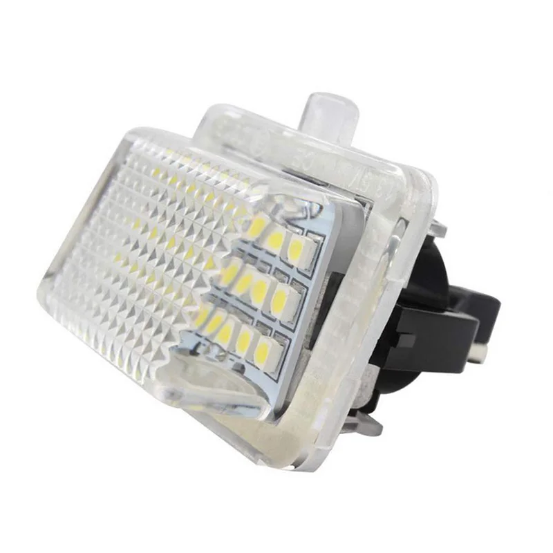 

2pc Car Plate LED White Light Car Light For Mercedes-Benz W204 W212 C207 C216 Fine New Durable