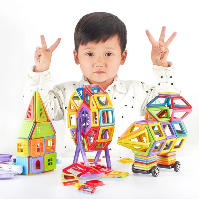 Мини-размер, 3D Магнитный конструктор, магнитные игрушки для моделирования, строительные блоки, обучающие игрушки