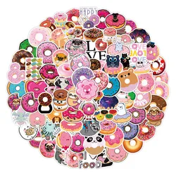 10/50/100PCS Beignet Graffiti Autocollants Esthétique Scrapbooking BRICOLAGE Téléphone Portable Bouteille D'eau De Dessin Animé Autocollant Mignon Autocollant pour Jouet D'enfant 