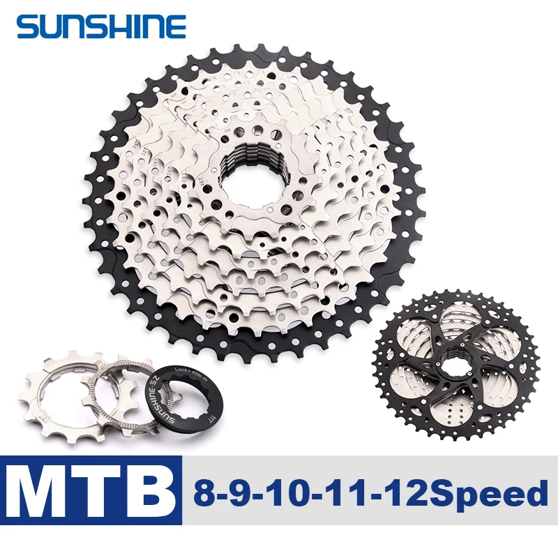 SUNSHINE MTB Cassette 8 9 10 11 12 Speed Flywheel 36T 40T 42T 46T 50T 52T Mountain Bike Freewheel 11S Sprocket for Shimano HG | Спорт и