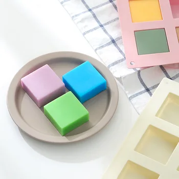 

Soap Making Tools Silicone Cake Mold Square Brick Handmade Soap Mould 6 Holes Fondant Cake Silicone Mold Chocolate Mold