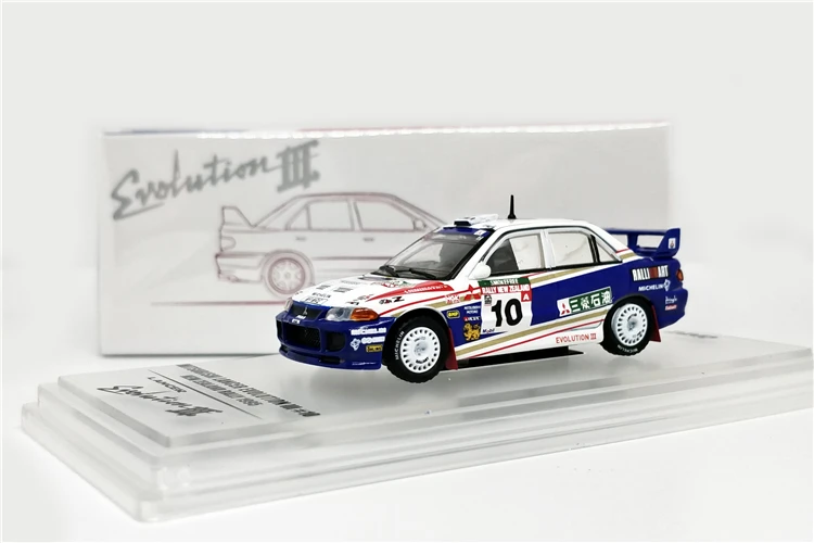 1: 64 INNO64 Mitsubishi LANCER EVOLUTION III#10 Новая Зеландия ралли 1995 литая модель автомобиля