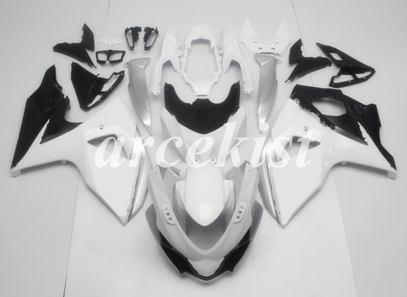 ABS Обтекатели комплект подходит для suzuki GSX-R1000 K9 2009 2010 2011 2012 2013 09, 10, 11, 12, 13, 14, 15, 16 лет белого и черного цвета
