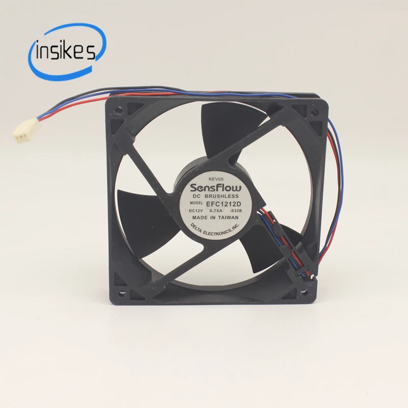 Оригинальный бесщеточный двойной шар EFC1212D DC 12V 0.75A Компьютерный Вентилятор