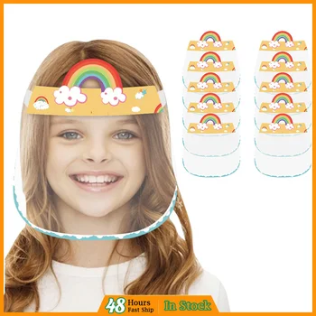 

10PCS Children Safety Air Fog Protector tapabocas Anti-smoke Protective Mask Tansparent Shield Screen Masks for kids mascarillas