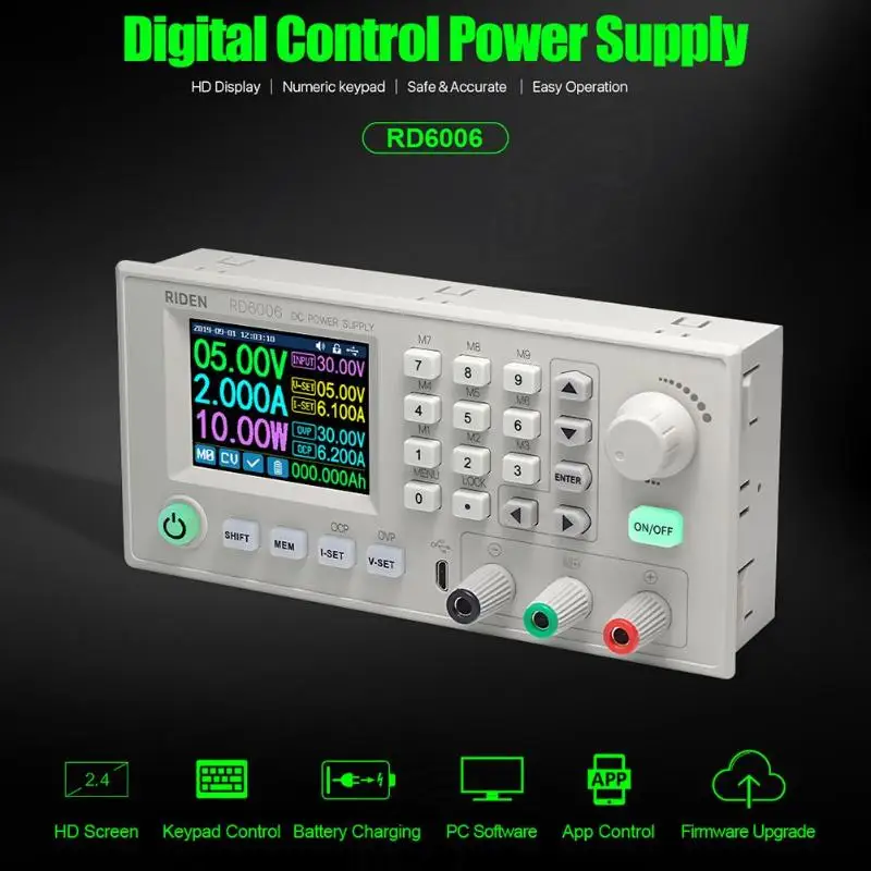 USB WiFi DC-DC напряжение тока понижающий модуль питания понижающий преобразователь напряжения вольтметр rd6006 и rd6006-w rd6006-w