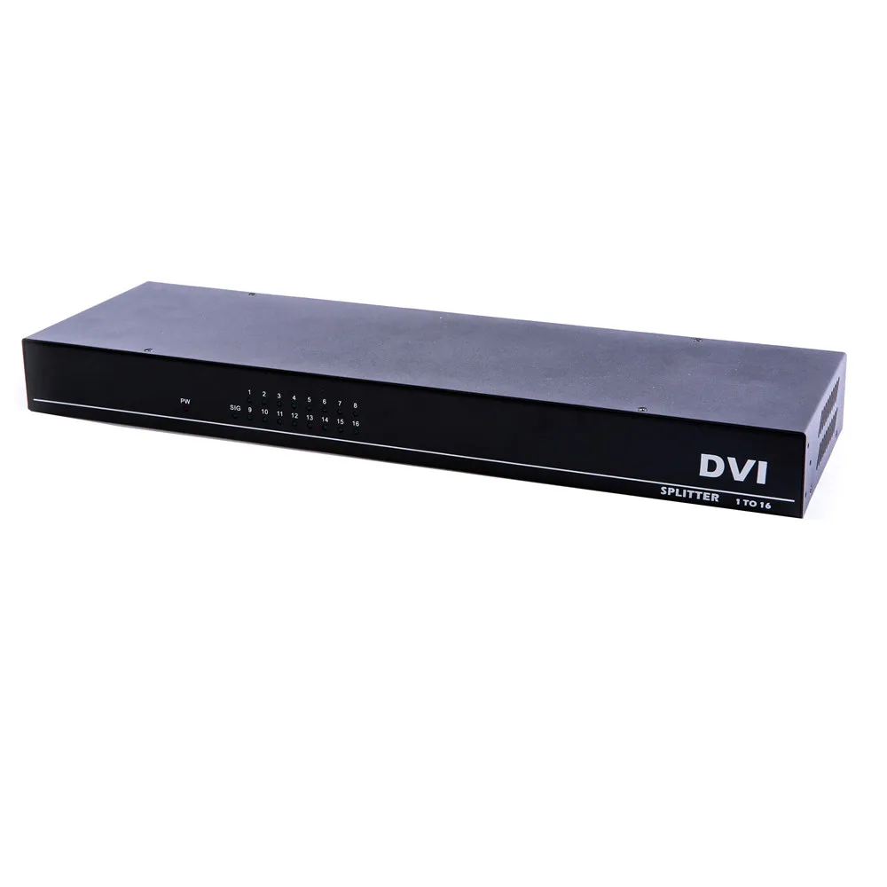 4K 16 Порты DVI разветвитель, двойное соединение DVI-D 1X16 разветвитель адаптер компонентов, гнездовой разъем 4096x2160 5V Мощность для видеонаблюдения HDCamera