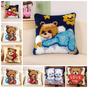 

Do It Yourself Knooppakket Latch Hook Kits Diy Woolens Animal Blank Canvas Gift Modern Cute Series Cross Stitch Pillows Fashion