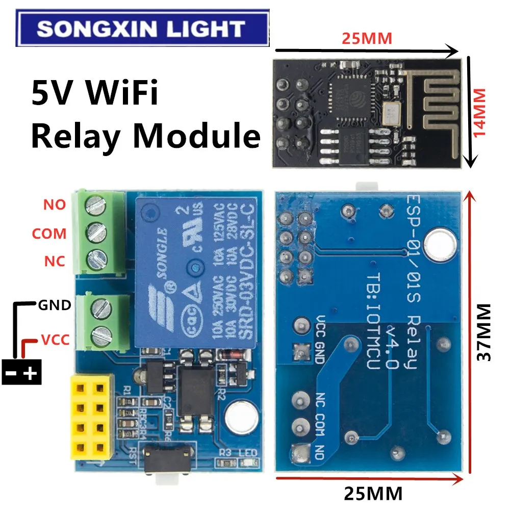 ESP8266 ESP-01/01S 5 в WiFi релейный модуль вещи умный дом пульт дистанционного управления