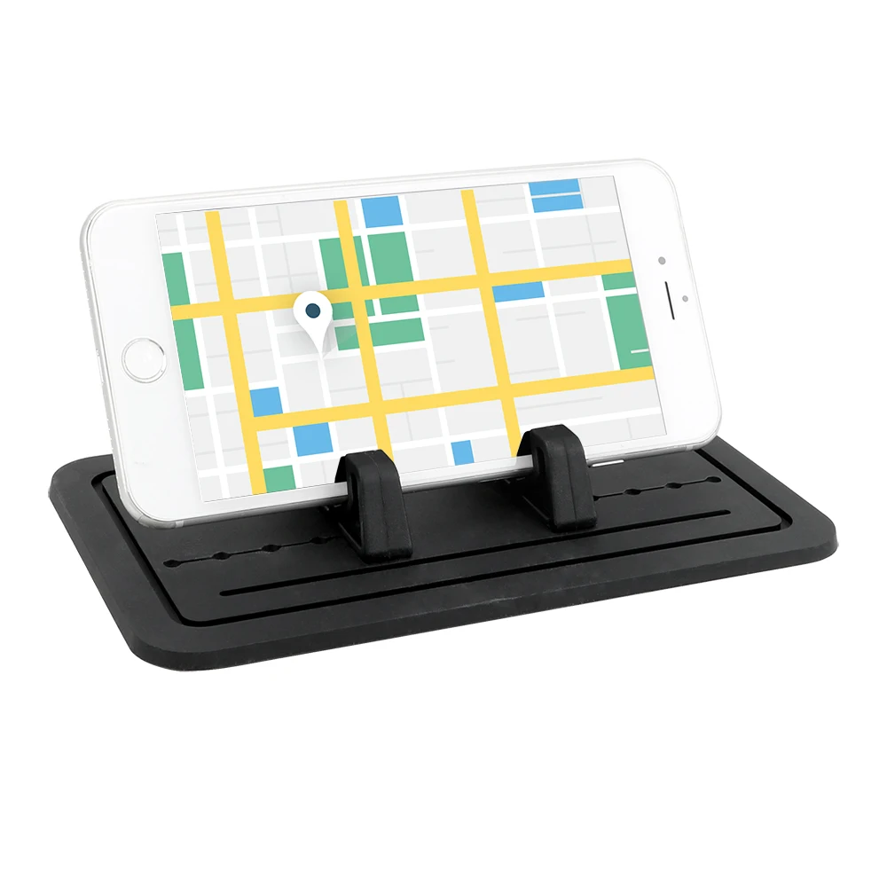 Силиконовый нескользящий коврик для gps-навигации Регулируемый автомобиль для панелей, на липкой основе Pad 360 Вращающийся держатель в автомобиль