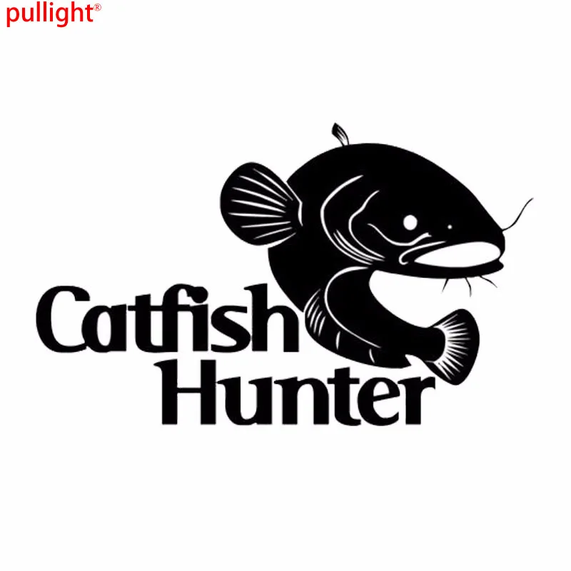 Catfish Hunter Fishing  Graphic Die Cut decal sticker Car Truck Boat Laptop 12" 