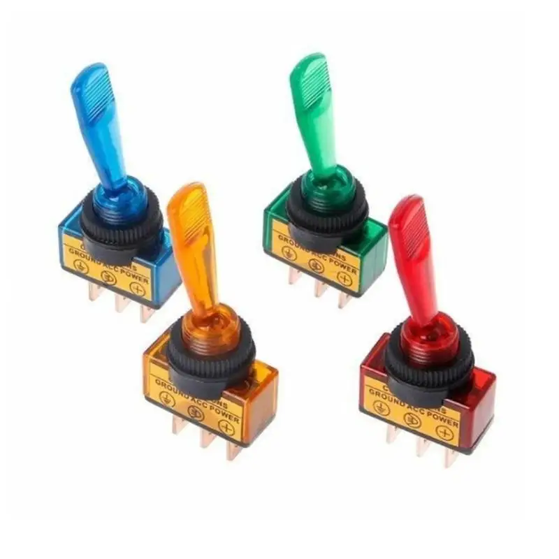

Automotive Toggle Switch 3 Pin on-off with Led Light Dc12V 20A SPST