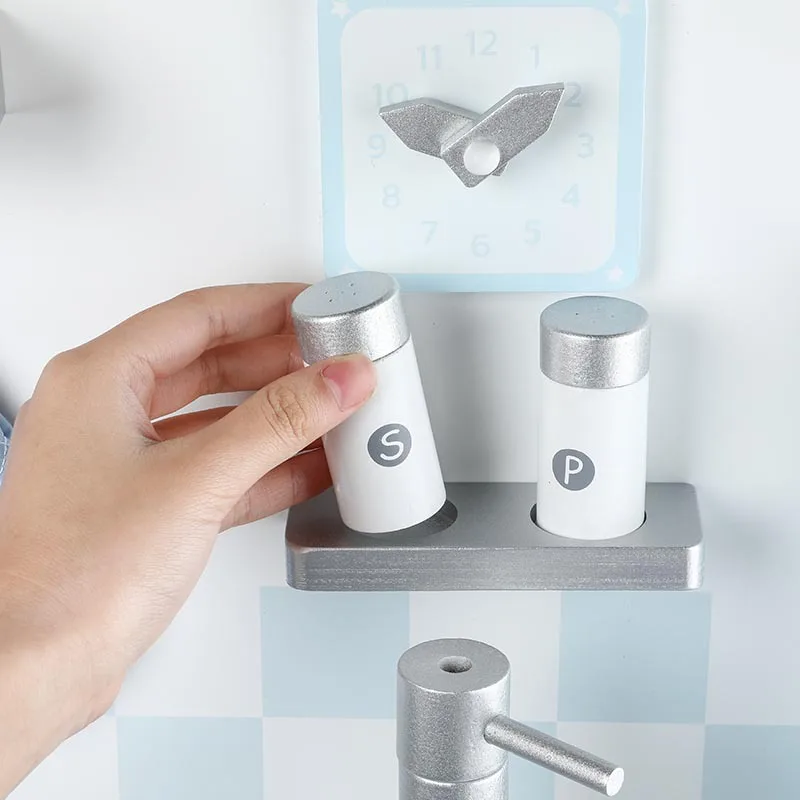 

Children'S Educational Wooden Kitchen Play House GIRL'S Toy High 83cm Wide 60cm Large Model Tableware Play House