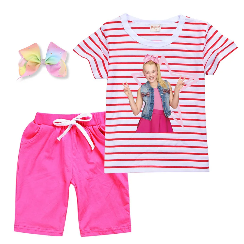  Одежда в полоску для маленьких девочек Футболка одежда детей которые только