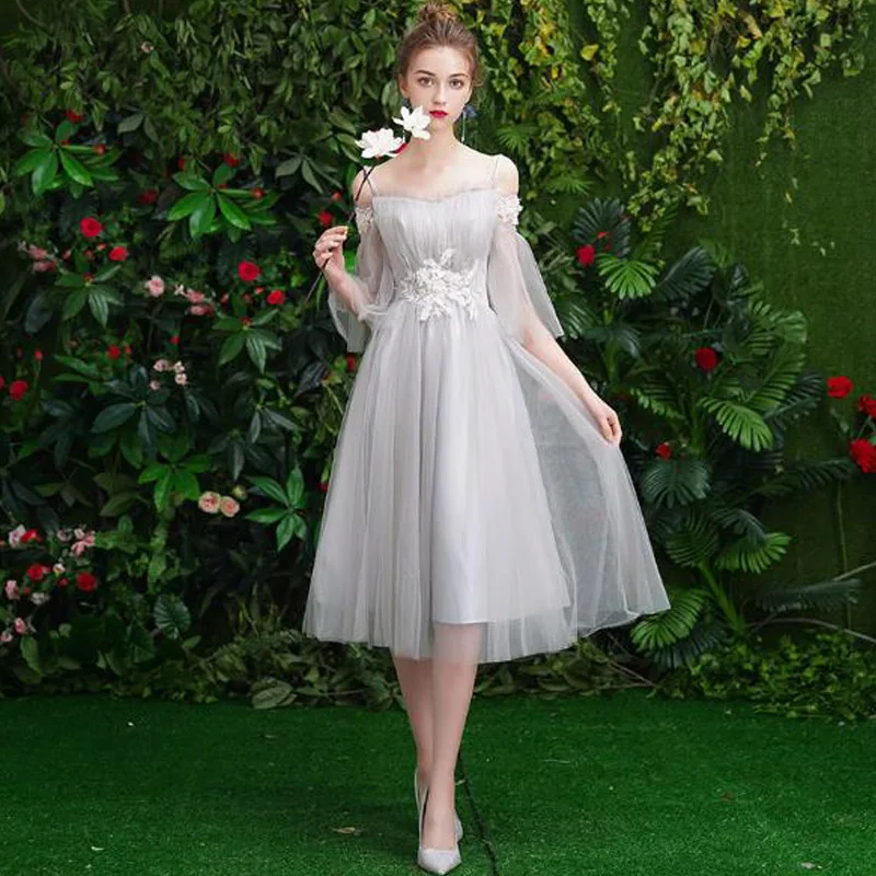 ТРАПЕЦИЕВИДНОЕ ПЛАТЬЕ подружки невесты; розовое Тюлевое платье; Vestido de Fiesta; элегантное платье с Т-образным вырезом; Robe de Soiree; вечернее платье для выпускного вечера; TS-004