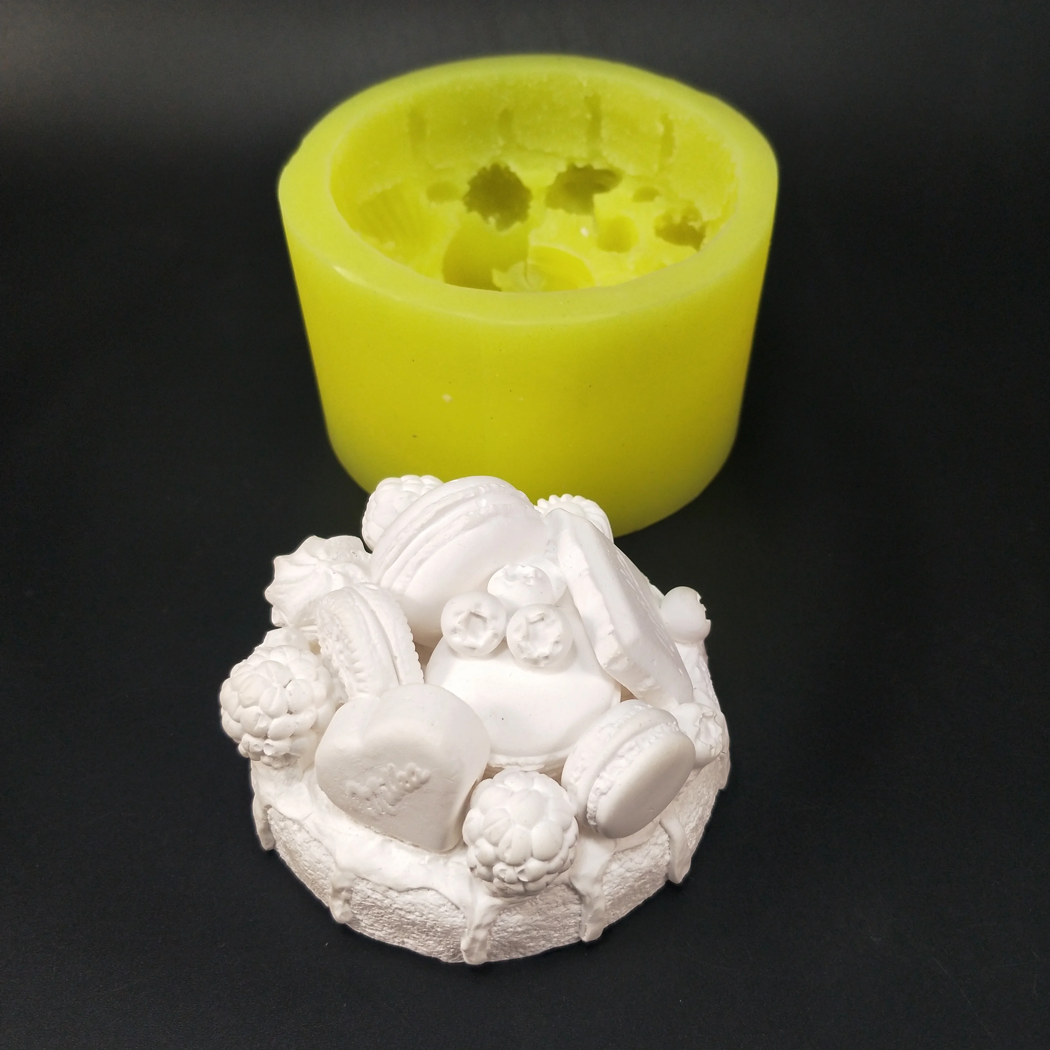 Qt0260 Przy Macaron Gelato Torta Sapone Stampi Macaron Stampo Silicone Gesso Cioccolato Candela Caramelle Stampo Sapone Che Fa Argilla Resina