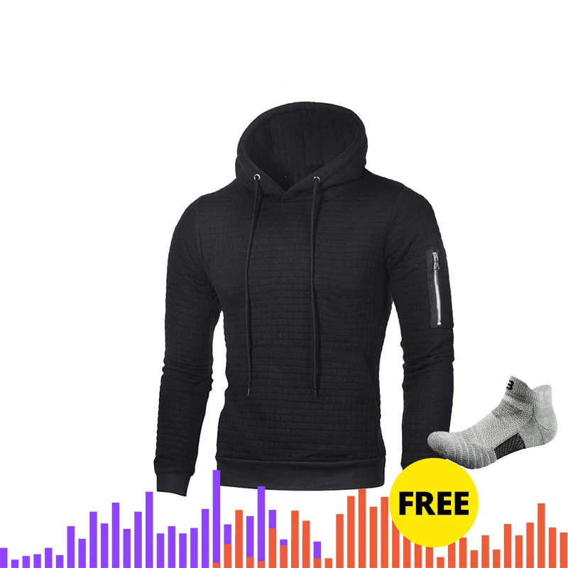 style 3 black Мужская Спортивная повседневная одежда на молнии модные жаккардовые толстовки с капюшоном флисовая куртка осенние толстовки осеннее зимнее пальто мужская Толстовка - Цвет: style 3 black