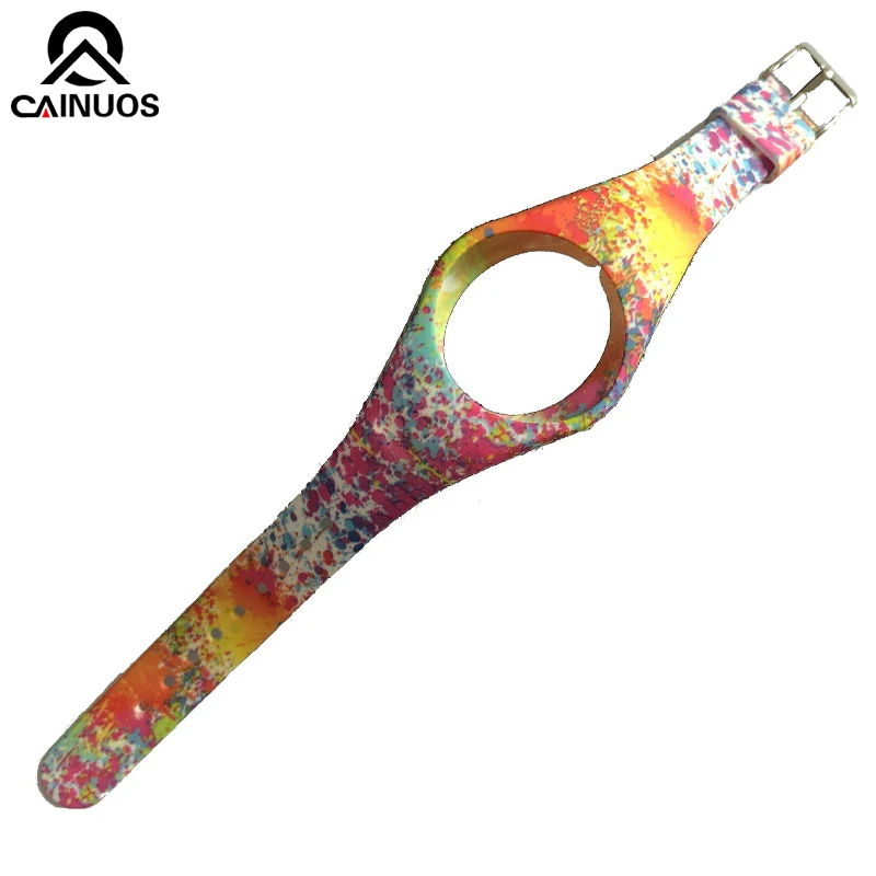 

CAINUOS Watch Strap Plastic Rubber Straps For T5E Bands Strap Watchbands