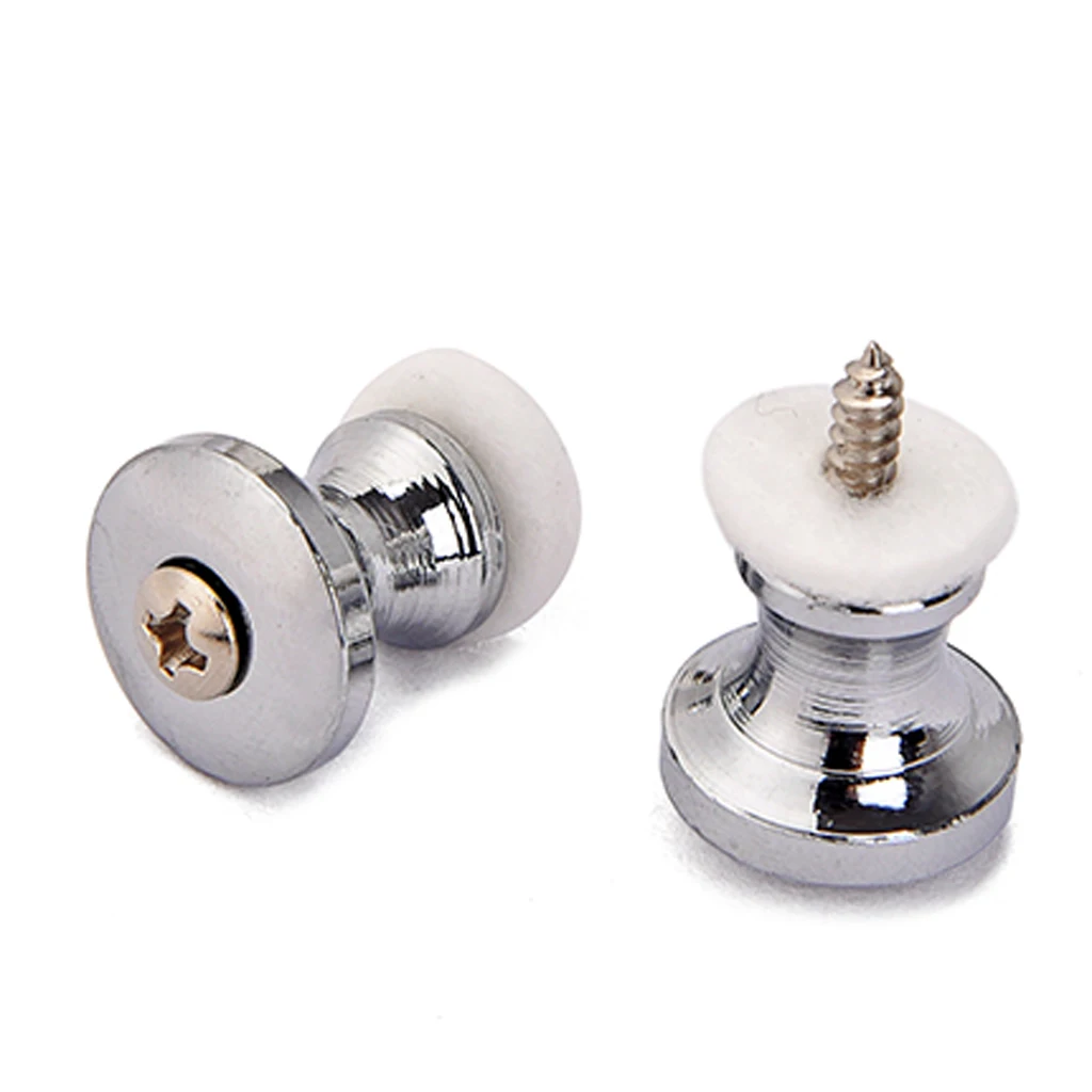 2 Sets of Pack Guitar Strap Lock Buttons for Electric Acoustic Guitar Bass