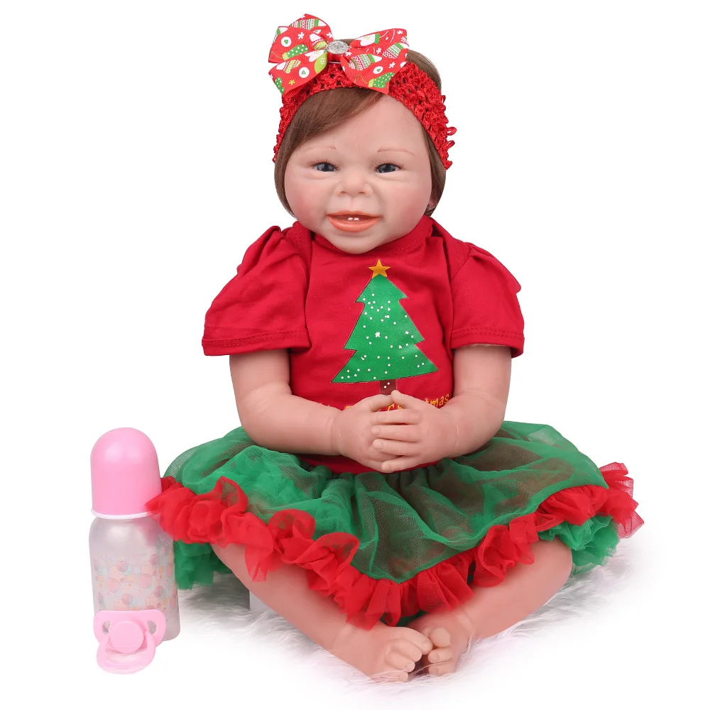 NPKDOLL bebe reborn 22 дюйма силиконовые куклы reborn Детские игрушки Рождественский подарок Кукла reborn для малышей